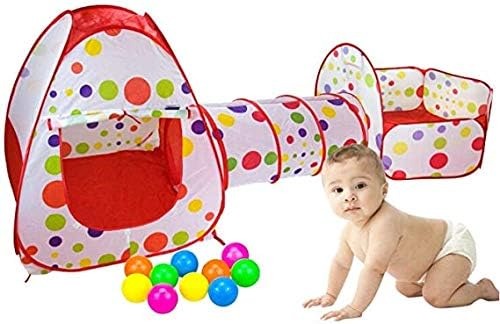 Kids' Tent, Tunnel & Ball Pool Set (100 Balls)