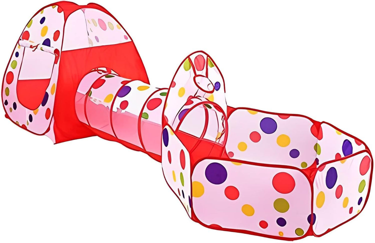 Kids' Tent, Tunnel & Ball Pool Set (100 Balls)