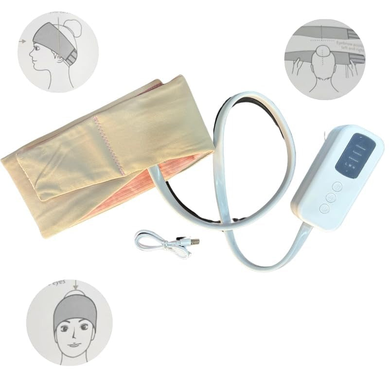 Head massager straps