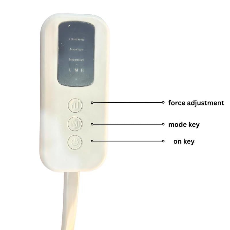Head massager controls