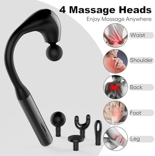 U-shaped massage gun heads