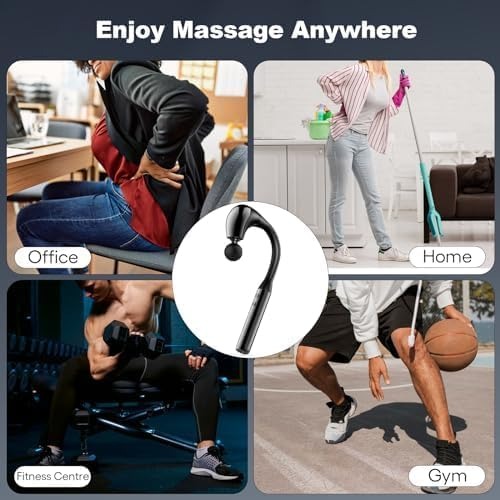 U-shaped massage gun on back
