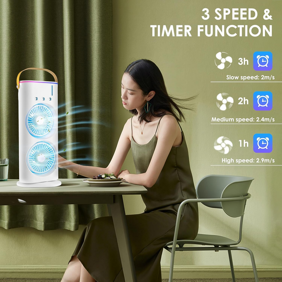 Portable Double-Ended Mist Fan