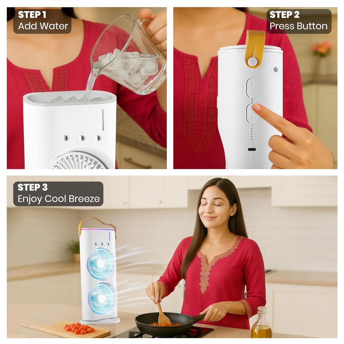 Portable Double-Ended Mist Fan