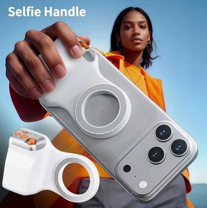 Magnetic Phone Camera Grip with Bluetooth Shutter
