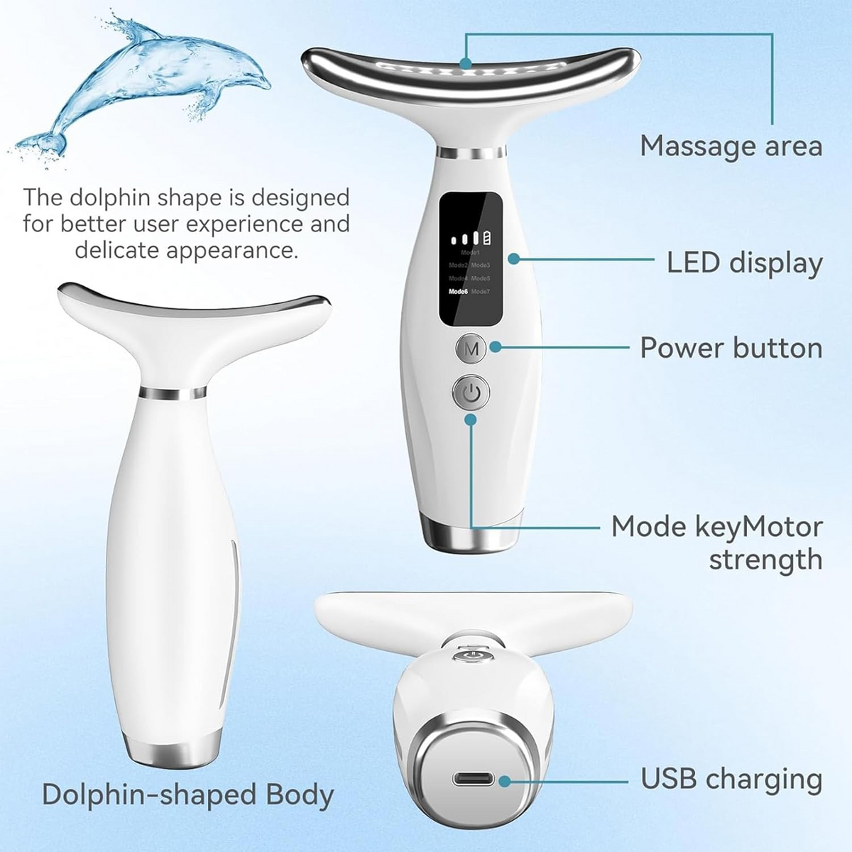 Facial massager details