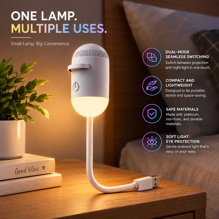 Mini Galaxy Star Projector Night Lamp